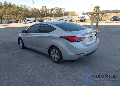 2016 Hyundai Elantra Se из США, поврежденный, VIN 5NPDH4AE8GH729730